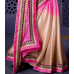 Exquisite Magenta Colored Embroidered Satin Silk Saree Exquisite Magenta Colored Embroidered Satin Silk Saree
